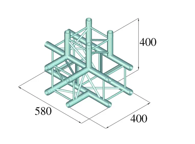 ALUTRUSS DECOLOCK DQ4-PAT42 4-way T-piece 